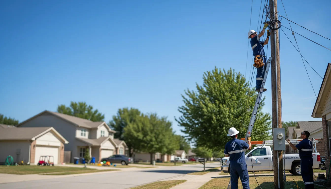 Residential electrician providing installation services in Des Moines, IA